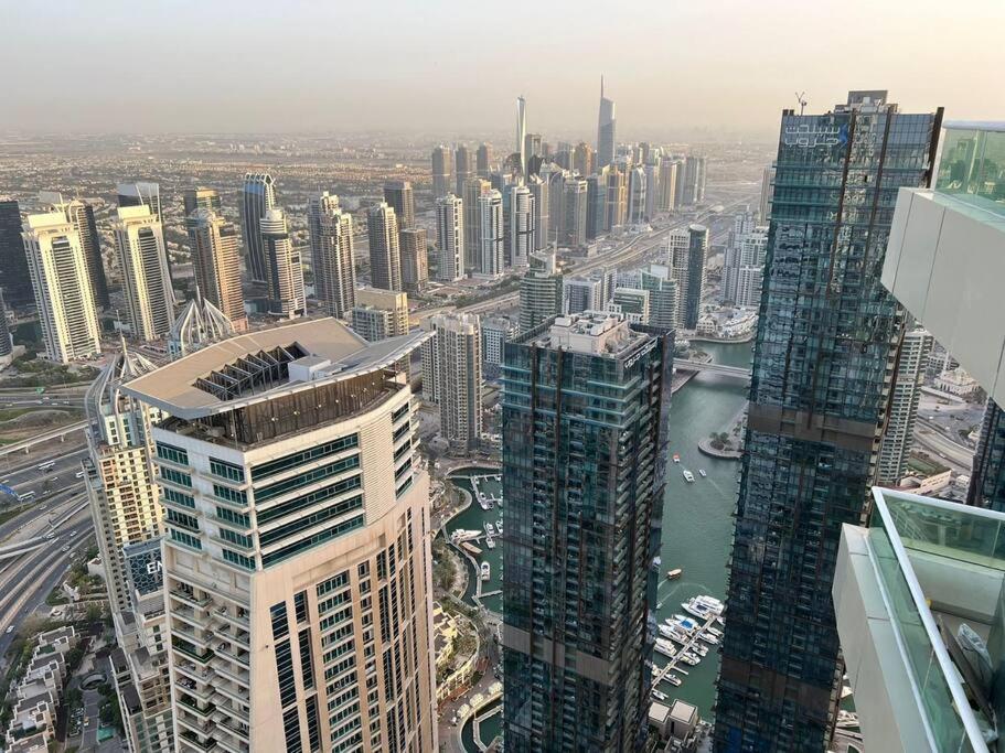 High Floor With City Skyline & Burj Khalifa View 3 Bedroom Unit Marina Dubai Exterior foto