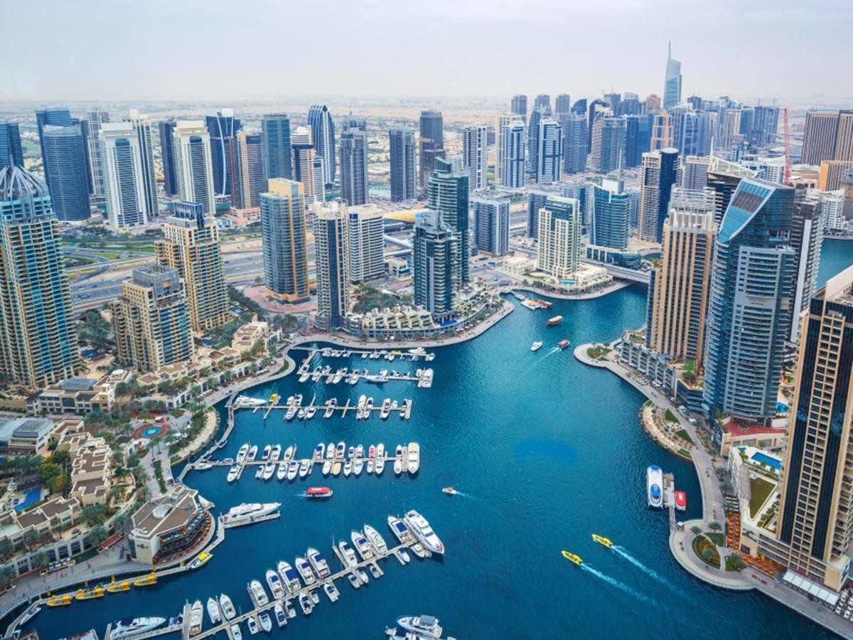 High Floor With City Skyline & Burj Khalifa View 3 Bedroom Unit Marina Dubai Exterior foto